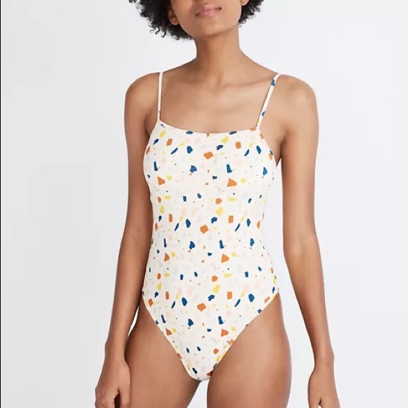 Madewell Second Wave Straight Swimsuit Medium - Picture 2 of 6